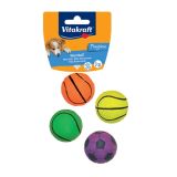 IGRAČA ZA PSA VITAKRAFT ŽOGA GUMA NARAVNA NEON BARVE, FI 5CM