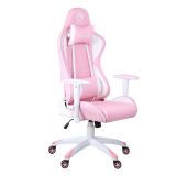 GAMING STOL MARVO CH-116 BELO ROZA