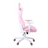 GAMING STOL MARVO CH-116 BELO ROZA