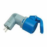 IND. RAZDELILNIK/ADAPTER PCE ŠUKO VTIKAČ -> 3X16A 230V KOTNI, IP20
