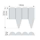 IZD. ZA UREJANJE POVRŠIN PVC PALISADA RJAVA GPP1202-04-003BR 1/10