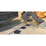 IZDELEK IZ KAMNA ALPCOLOR STOPNIK IZ UMETNEGA KAMNA TEMNO SIV 36-42, DEB 2CM