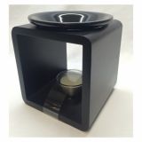 SVEČNIK MULLER IZPARILNIK LES,KERAMIKA, STEKLO 11X11X11.5 CM SORT