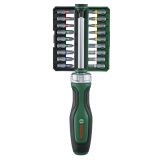 IZVIJAČ Z RAGLJO IN 18-DELNI KOMPLET NASTAVKOV BOSCH ZA DOMAČE MOJSTRE