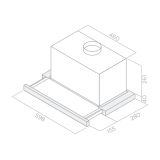 IZVLEČNA KUHINJSKA NAPA TURBOAIR TT 26 ST/GRX/A/60
