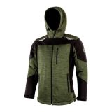 JAKNA ALBATROS ALDRIN S OLIVNO / ČRNA PLETENINA / SOFTSHELL