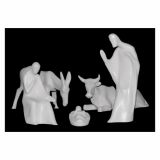 JASLICE EUROMARCHI FIGURE 20 CM BELE DRUŽINA OSEL IN KRAVA