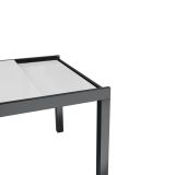 KOVINSKA MIZA NATERIAL LYRA II ANTR.180/260X96 ALU STEKLO