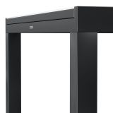 KOVINSKA MIZA NATERIAL LYRA II ANTR.180/260X96 ALU STEKLO