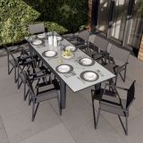 KOVINSKA MIZA NATERIAL LYRA II ANTR.180/260X96 ALU STEKLO