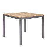 JEDILNA MIZA ORIS FIX ALU + EVKALIPT 89X89