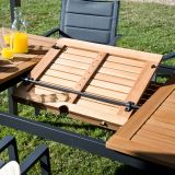 JEDILNA MIZA ORIS METULJ ALU + EVKALIPTUS 180/240