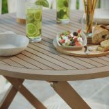 JEDILNA MIZA SOLIS ORIGAMI D90CM AKACIJA