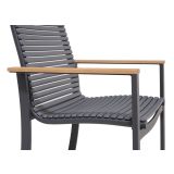 KOVINSKI STOL NATERIAL DORA ALU