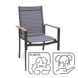 KOVINSKI STOL NATERIAL DORA ALU