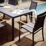 KOVINSKI STOL NATERIAL DORA ALU