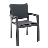 KOVINSKI STOL NATERIAL JED. LYRA T.SIV ALU