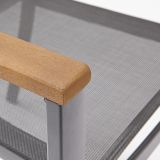 KOVINSKI STOL NATERIAL ORIS TEMNO SIV ALU