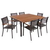 KOVINSKI STOL NATERIAL ORIS TEMNO SIV ALU