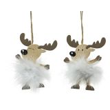 OKRASEK ZA JELKO JELEN, RJAVE BARVE, SORT