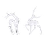 OKRASEK ZA JELKO JELENČEK 13/14 CM TRANSPARENT AKRIL