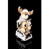 PRAZNIČNA FIGURA GLOSSTYLE JELENČEK 46 CM LED NA AVTU