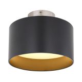 NADGRADNA STROP. SVETILKA JENNY 16W, WW ČRNA / ZLATA