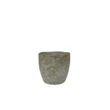 KERAMIČNI NOTRANJI LONEC TS JENS SIV 16 CM H15 ORGANSKA OBLIKA