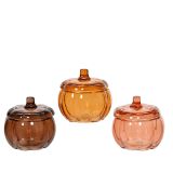 JESENSKA DEKORACIJA DECORIS BUČA STEKLENA 12X12X11.6 CM, SORTIRANO