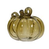 JESENSKA DEKORACIJA DECORIS BUČA STEKLENA 15X15X12.5 CM