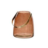 JESENSKA DEKORACIJA DECORIS VAZA STEKLENA Z ROČAJEM 14X14X16.5 CM, SORTIRANO