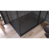 KAD ZA PRHANJE, KOTNA KOLPA SAN LIMBO 140X80 LM ANTRACIT