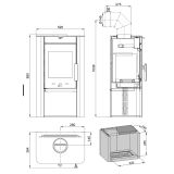 KAMINSKA PEČ HAAS+SOHN PRUNUS 332.15 ČRNA