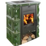 KAMINSKA PEČ HAAS+SOHN TIROL 343.15 C BISERNO ČRNA/ZELEN