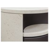 KAMINSKA PEČ LOKATERM TINJAN ČRNA OBLOGA MARMOR BELI