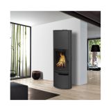 KAMINSKA PEČ LOKATERM VITRANC ČRNA 1600 OBLOGA PLOČEVINA