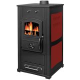 KAMINSKA PEČ TERMO SISTEM TERMO LUXX CAST IRON PREMIUM BORDO RDEČA