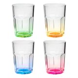 KAMP JEDILNI PRIBOR BRUNNER KOZAREC OCTOGLASS COLOR SET 4 KOS