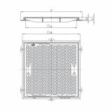 KANALSKI POKROV LIVAR POK. 600X600 A15 501 BREZ NAPISA