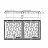 KANALSKI POKROV LIVAR Z OKVIRJEM 600X1300 BN 125 KN