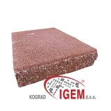 BETONSKI IZDELEK KOGRAD KAPA FUTURAX DVOST. CEP. RJAVA RAVNA 20X28X5