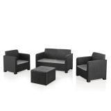 GARNITURA UMETNI RATAN NATERIAL NATERIAL 4 DELNA