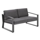 KOVINSKA VRTNA GARNITURA NATERIAL SET LYRA + MIZICA SIVA ALU