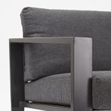 KOVINSKA VRTNA GARNITURA NATERIAL SET LYRA + MIZICA SIVA ALU