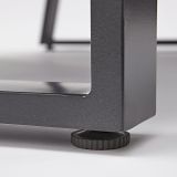 KOVINSKA VRTNA GARNITURA NATERIAL SET LYRA + MIZICA SIVA ALU