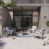 KOVINSKA VRTNA GARNITURA NATERIAL SET LYRA ALU