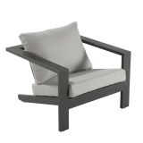 KOVINSKA VRTNA GARNITURA NATERIAL SET OLYMPIA 5S+MIZA SIVA ALU