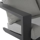 KOVINSKA VRTNA GARNITURA NATERIAL SET OLYMPIA 5S+MIZA SIVA ALU