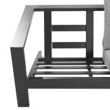 KOVINSKA VRTNA GARNITURA NATERIAL SET OLYMPIA 5S+MIZA SIVA ALU