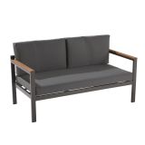 KAVČNA GARNITURA ORIS II ALU/EUC KAVČ2P+2AC+MIZA D.GR/D.SIVA BLAZINA